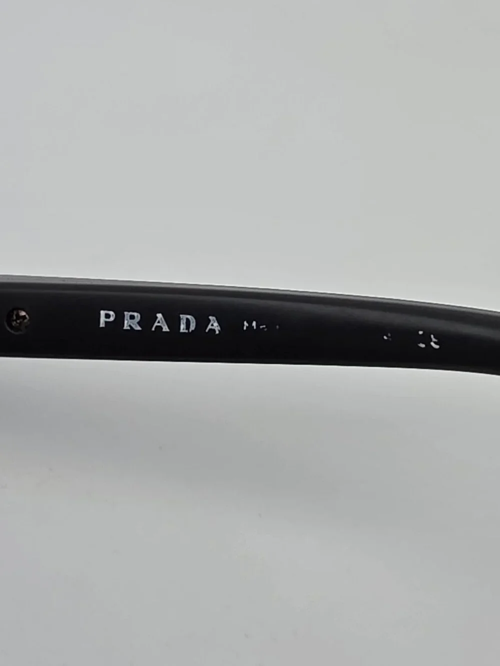 Prada SPS 55O OAW-1I2 Linea Rossa Grey Frame Silver Mirror Shield Sunglasses